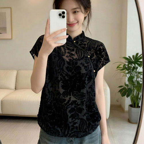胖mm显瘦遮肚宽松小众设计上衣