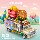 Le Building Blocks High City Street View Тележка для бургеров с видом на улицу, тележка для мороженого, Головоломка для девочек, игрушка для девочек, Подарочная головоломка mini 1