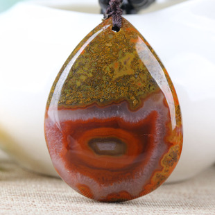 天然宣化北票战国红玛瑙吊坠特价一图一物战国红玛瑙牌子包邮