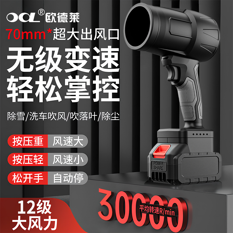 欧德莱大功率锂电鼓风机除尘吹水