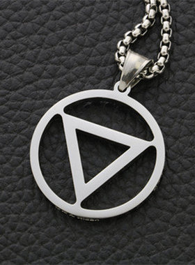 学生二次元火影忍者周边晓组织飞段不死吊坠钛钢男女项链长毛衣链