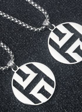 不锈钢钛钢男女NBA哈登标志项链