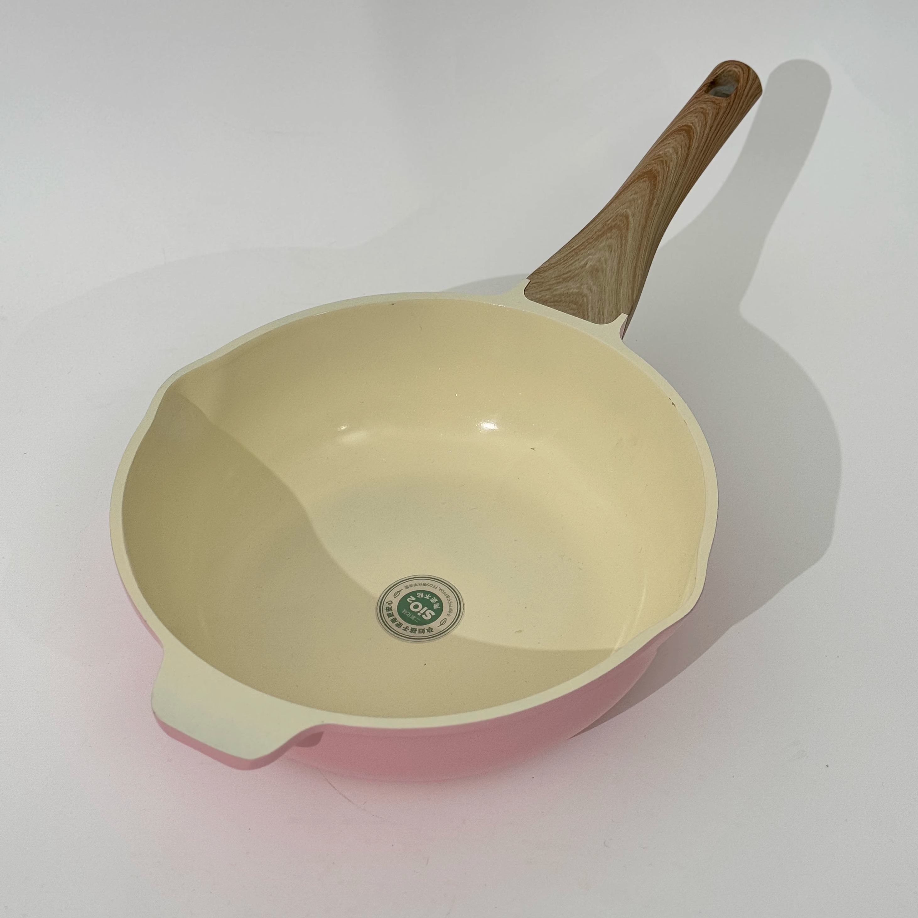 巧厨厨具漂亮国大牌加厚耐高温陶瓷不粘奶锅煎锅炒锅28cm