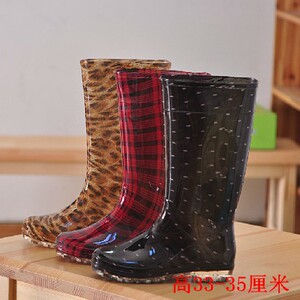 高筒女式时尚款韩国日系可爱防滑长筒雨鞋防水鞋下雨胶鞋外穿雨靴