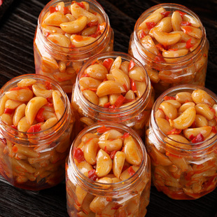 湖南特产腌制蒜心腌蒜心米下饭菜大蒜米泡菜酱菜腌蒜头剁椒大蒜瓣