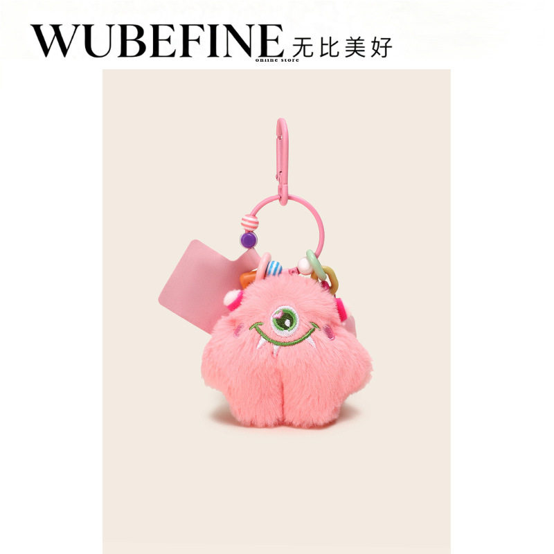 日本紫色小怪兽毛绒公仔