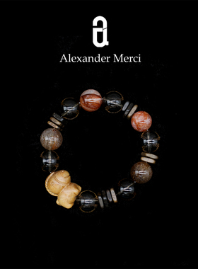 马年新款红胶花茶水晶多宝手链AD25S121106