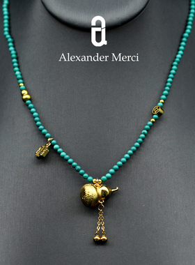 小众国风系列葫芦拉丝重工项链AD25S120913