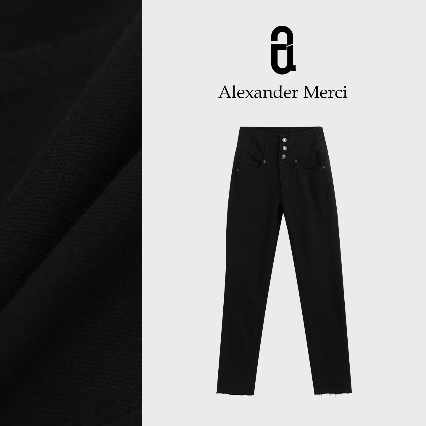 【贵的就是不一样】美国莱卡重工艺立裁蜜桃臀牛仔 D25T10315