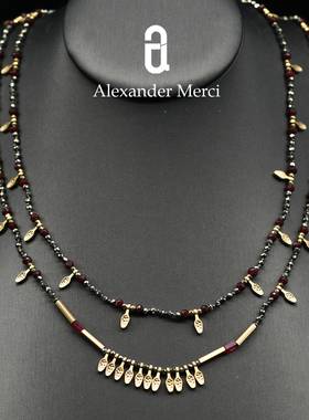 希腊订单绝美天然金矿石可两带项链AD25S122618