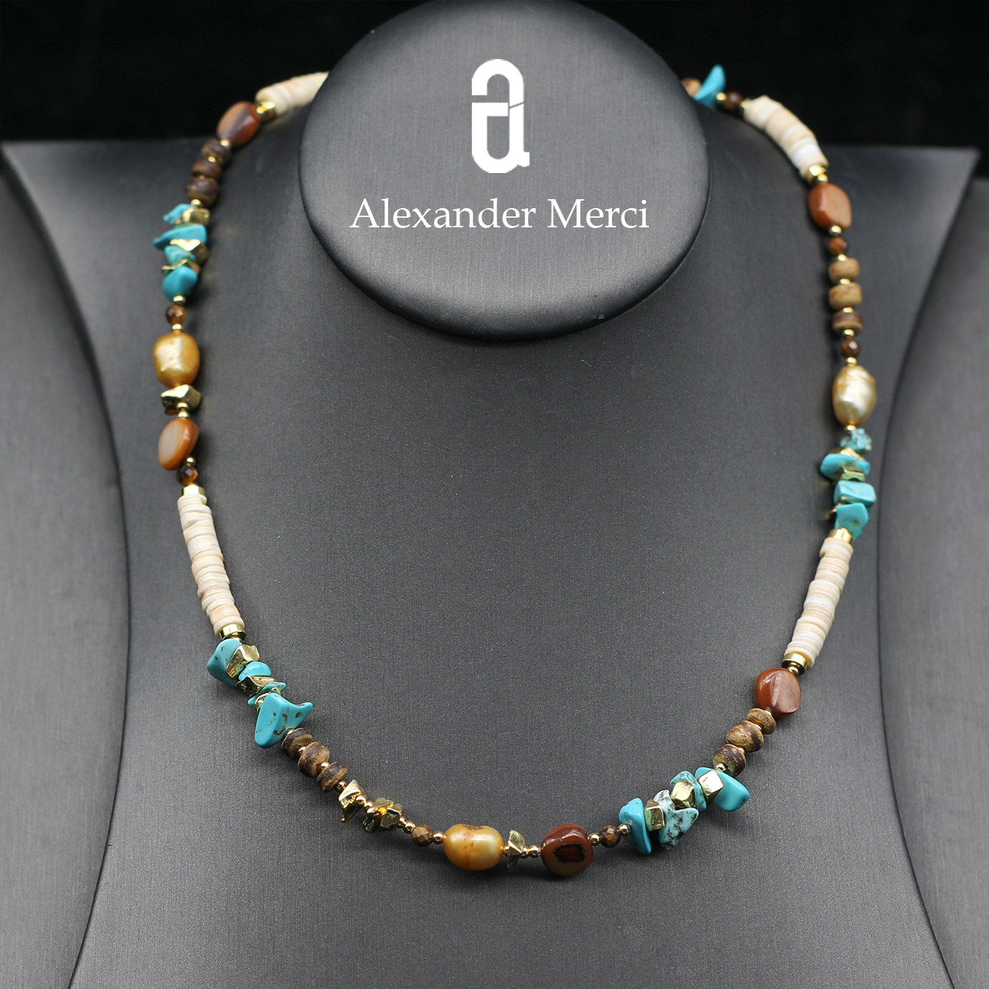 希腊订单Bi入款绝美绿松虎眼天然淡水珍珠项链 AD25S122614,珠宝/钻石/翡翠,颈饰,淘宝优惠券,粉丝福利购,淘宝优惠卷