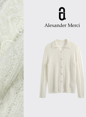 【佩里月光】设计款羊毛软乎乎毛衣开衫外套 D25T51863