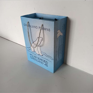 3斤/5斤北极甜虾手提外拎袋礼品包装盒小熊籽虾甜虾礼品包装箱