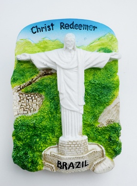 树脂巴西BRAZIL文创冰箱贴创意旅游纪念品磁吸贴工艺品伴手礼
