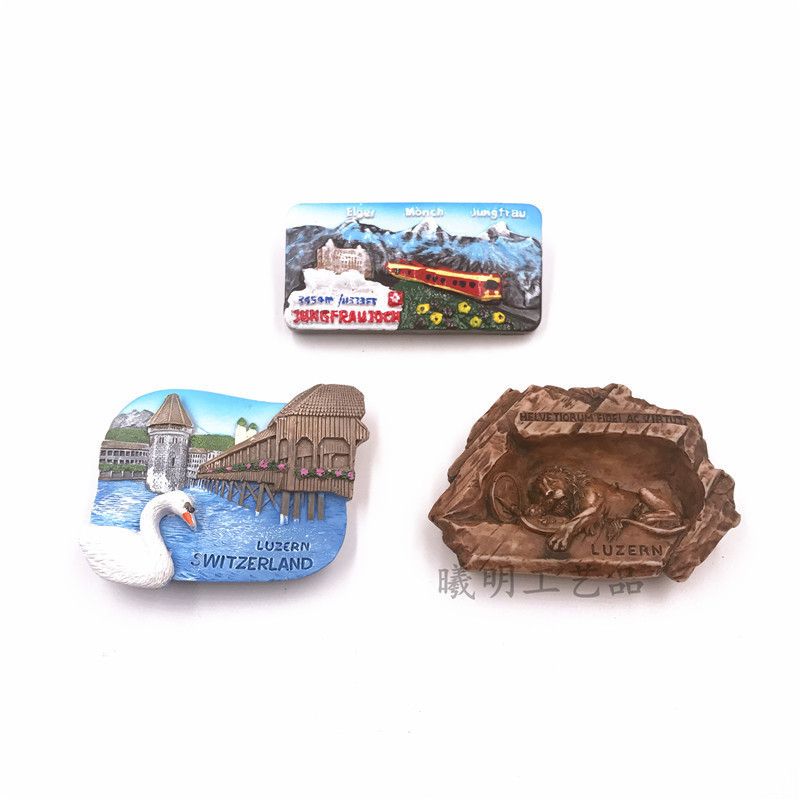 瑞士纪念品冰箱贴礼品树脂磁性贴