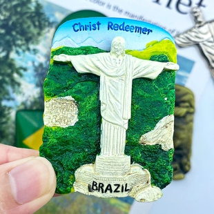 精选巴西里约热内卢金属磁性旅游纪念品冰箱贴地标造珍藏礼品装饰