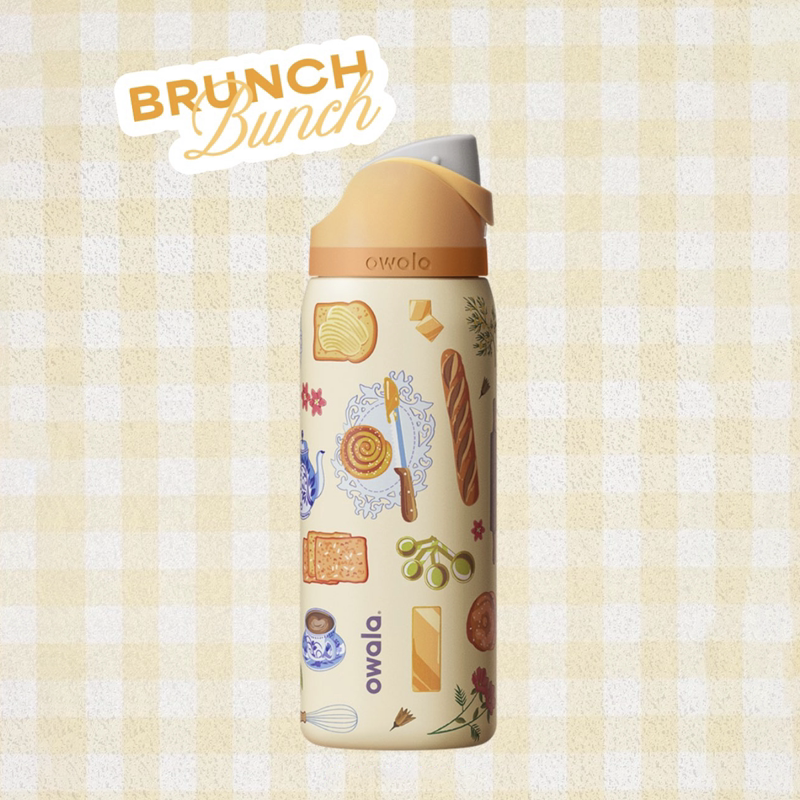 美版Owala新款BRUNCH BUNCH保温保冷32oz大容量FreeSip双饮吸管杯
