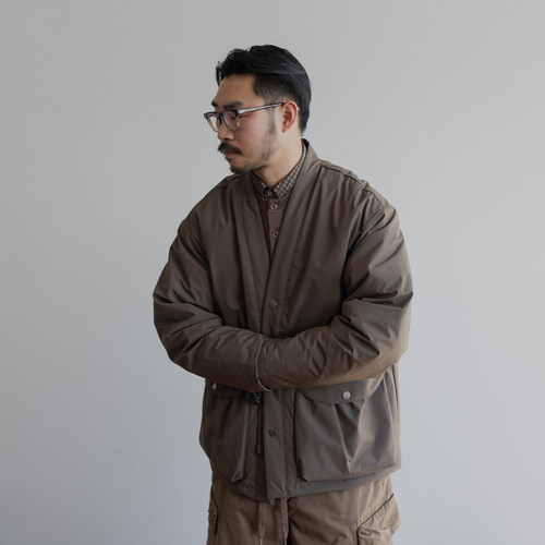 雾撞山野日系立领羽绒服男新款宽松90白鸭绒新中式道袍保暖外套潮