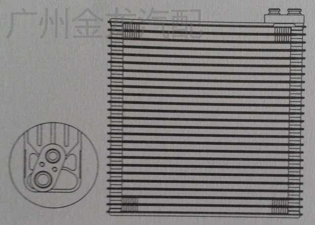 适用于丰田大霸王左肽 普瑞维亚ACR30 蒸发器/汽车空调蒸发箱