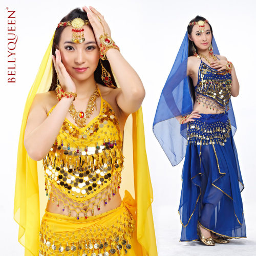 bellydance新疆民族印度肚皮舞演出服装特价C4小辣椒上衣5件套装