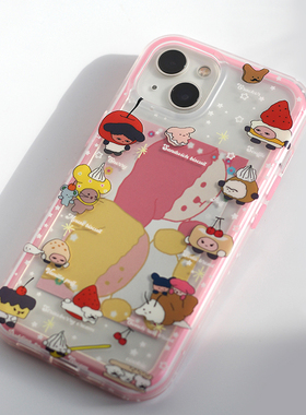 omatl原创甜品系列 半透明磨砂imd二合一 大孔手机壳适用于苹果iphone