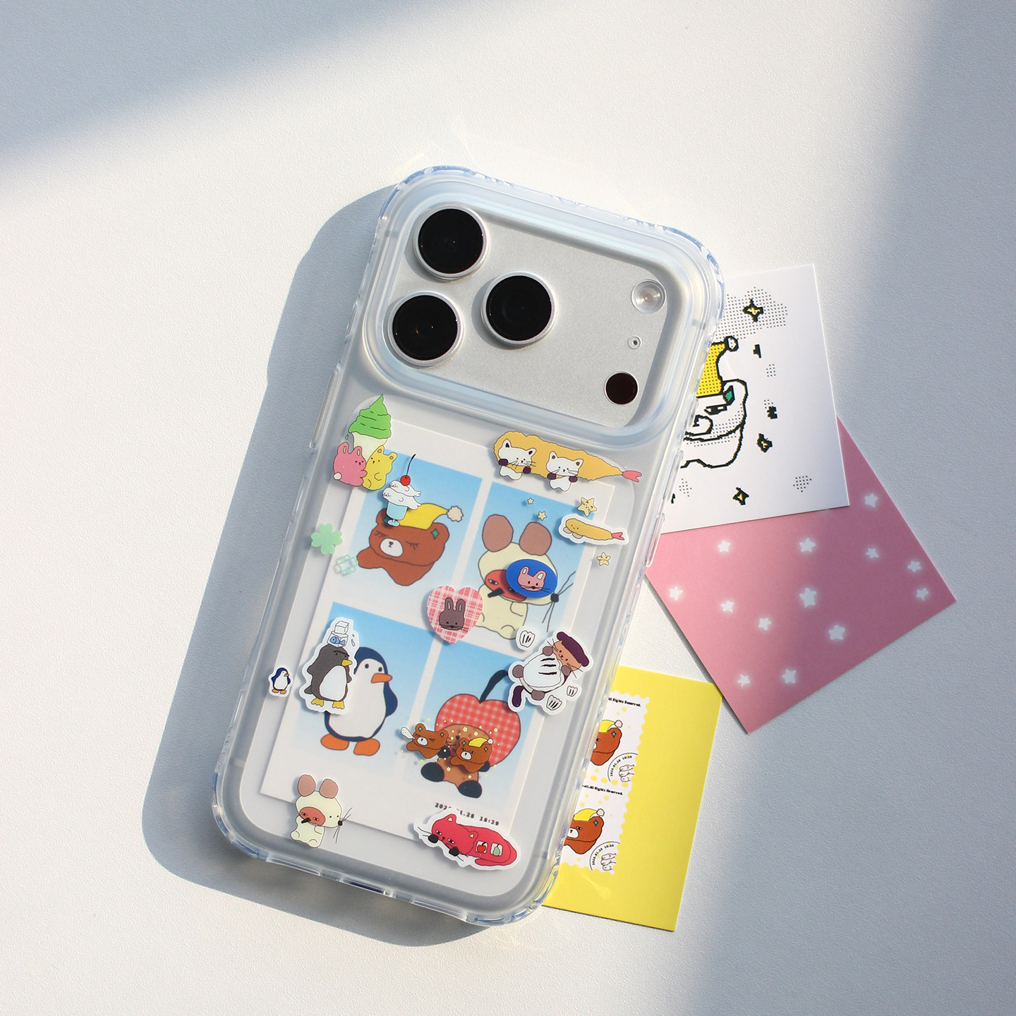 omatl原创旅行随记贴纸风 imd半透明磨砂手机壳 适用于苹果iphone