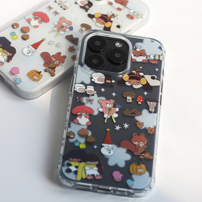 omatl原创秋冬插画imd手机壳