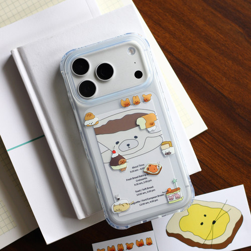 omatl原创美味面包系列 imd磨砂半透明手机壳 适用于苹果iphone