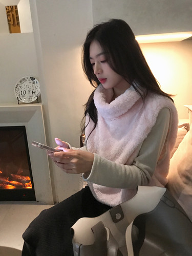 鱼没放 毛绒背心