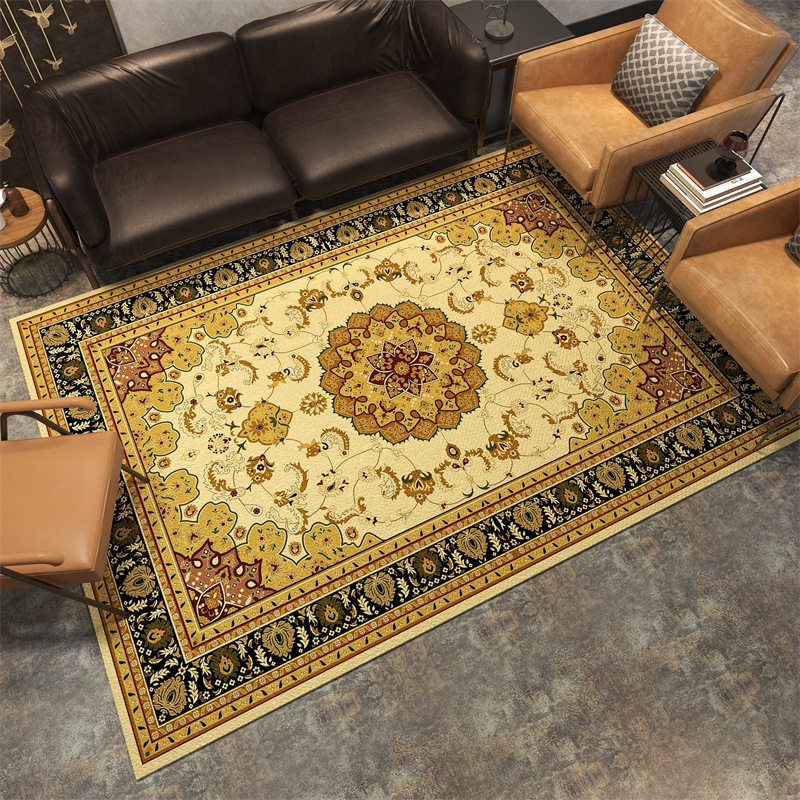 复古曼陀罗地毯民宿沙发床边地垫吸水脚垫入户门垫波西米亚民族风,居家布艺,地毯,淘宝优惠券,粉丝福利购,淘宝优惠卷