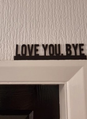 loveyoubye再见爱你门角装饰