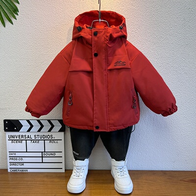 儿童三合一冲锋衣男女童夹棉外套摇粒绒2025新款冬装洋气宝宝衣服