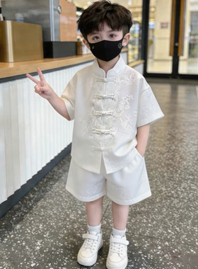 儿童新中式套装2026新款小少爷装周岁男宝礼服过年服男童冬季棉服