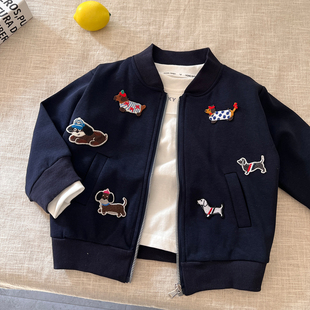 春装男童外套2026新款早春衣服儿童棒球服酷帅童装男宝宝薄款夹克