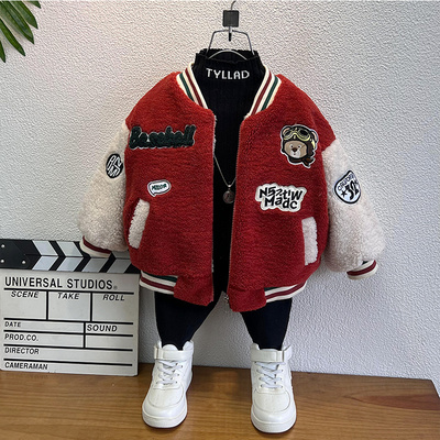 摇粒绒加厚秋冬儿童外套