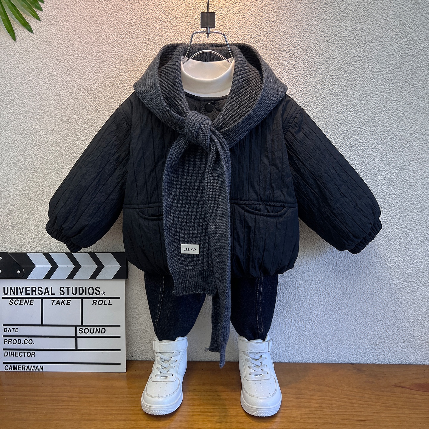 宝宝棉服秋冬装2025新款儿童棉衣外套夹棉冬季加厚男童二棉夹克