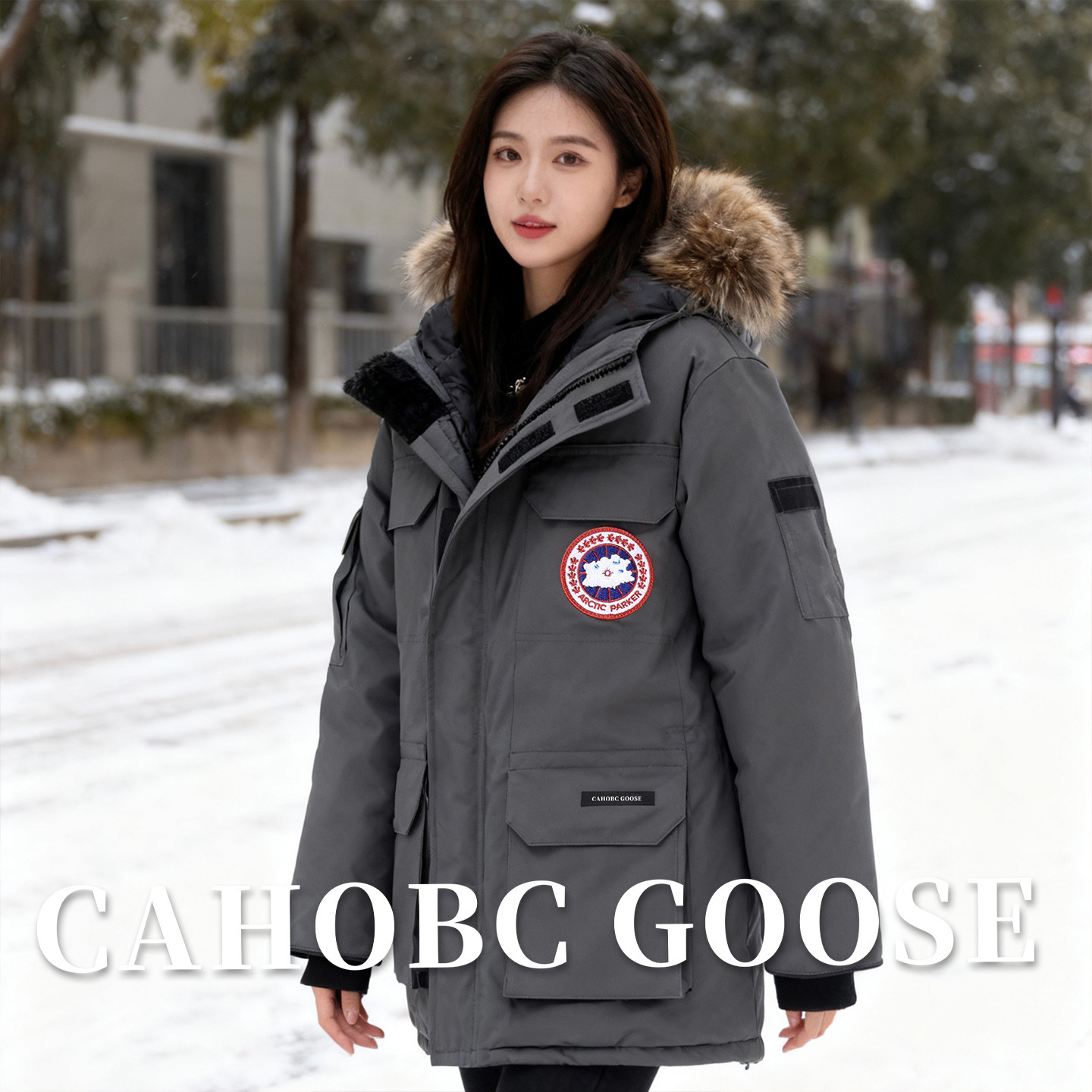 羽绒服女款2025冬季08远征中长款户外工装派克大衣外套情侣款