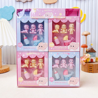 创意婴儿造型橡皮擦学生文具高颜值铅笔橡皮擦儿童可爱橡皮擦礼物