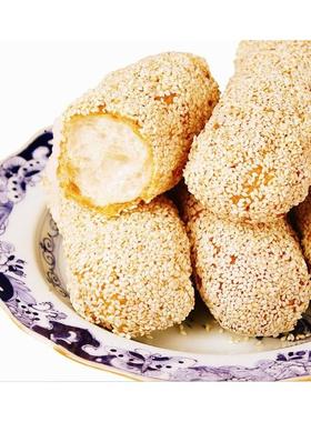 蓼花糖特产正宗传统手工芝麻酥大金果老式果子大京果枕头酥了花糖