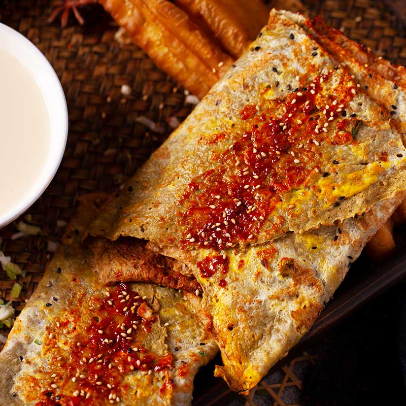 天津特产绿豆面煎饼果子果篦真空包装抖音网红小吃早点家乡味