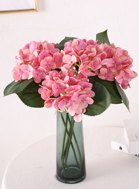 仿真花 手感绣球 胶片保湿家居软装饰工程北欧婚庆盆景摆件假花