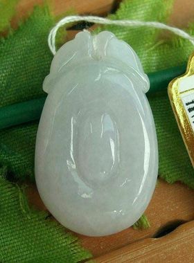 86820玉琳阁翡翠玉 实物拍 进口缅甸天然翡翠A货 福在眼前吊坠