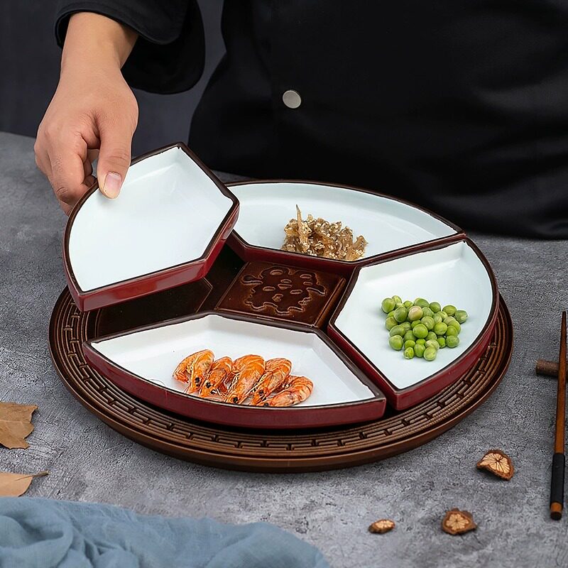 创意大四喜拼盘组合陶瓷凉菜盘碟酒店中式个性特色会所私房菜餐具