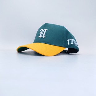 Battle Wheat Uphill Hat 美国街头潮牌H刺绣复古拼色棒球帽 Camo