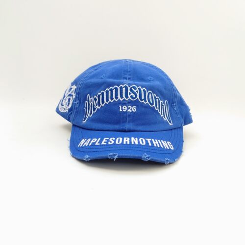 Cappellino Vienmnsuonno washed意大利潮牌复古水洗蓝做旧软顶帽