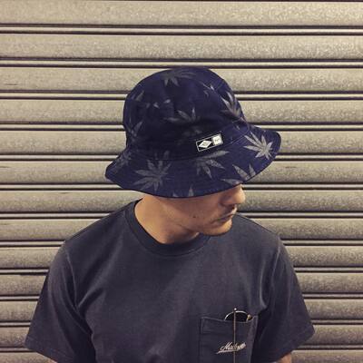 余文乐联名款渔夫帽 Madness x HUF滑板联名渔夫帽夏双面男女可带