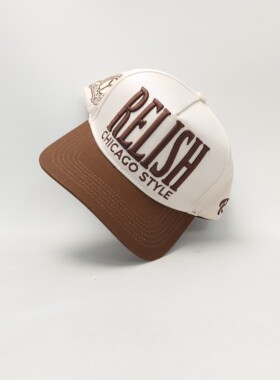 Relish Essentials Ivory Snapback 美国芝加哥复古棒球帽重刺绣