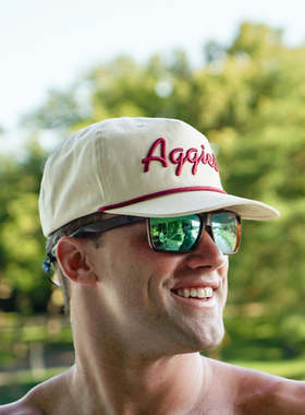 Ol' Aggies 老啊格帽 德州复古斜纹棉质帆布软顶棒球帽刺绣老爹帽