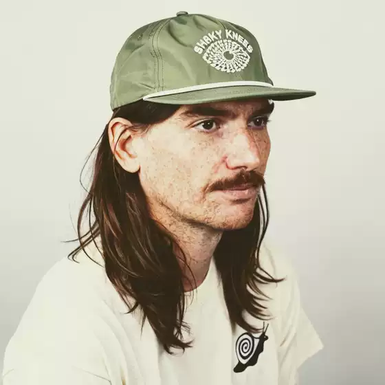Shaky Knees American Atlanta Rock Music Festival Retro Olive Green Big-Eye Soft Top Hat