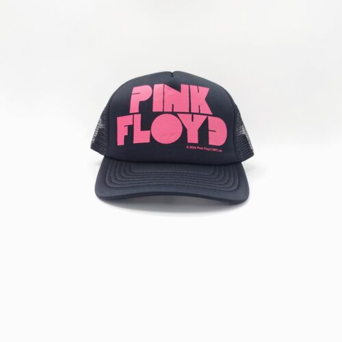 Pink Floyd Eponymous Black Trucker Hat联名英国摇滚乐队货车帽